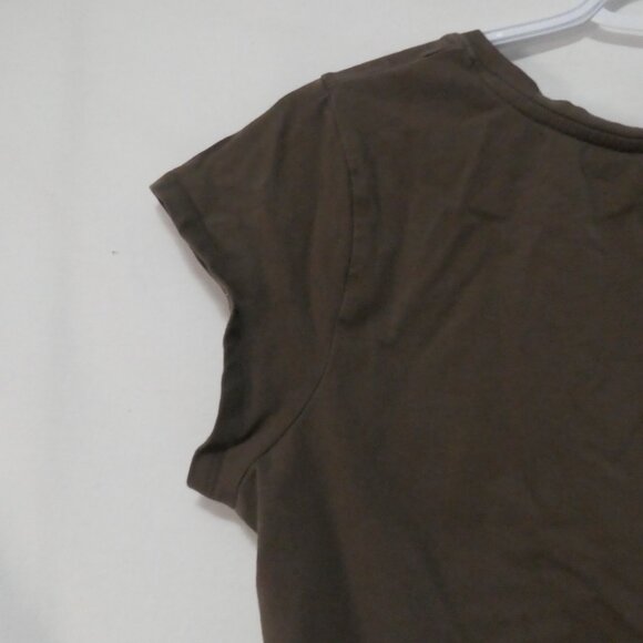 THYME Maternity | xl - extra large | Classic Brown Short Sleeve T-Shirt - Picture 8 of 12